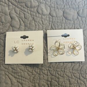 LC Lauren Conrad Earrings-2 pairs